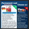 ✅No Need to Polish✅Anti Rust Paint for Metal Rust Remover Rust Converter for Rusty Metal Steel Stair Railings Rusty Motorcycles Pintura Pang Bakal For Rusty Metal Steel. 
