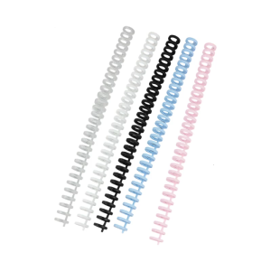 5Pcs 30 Rings Plastic Binding Coil Cuttable Binder Spine 30 Hole 12mm Binding Coils for Binder Planner Journal Notebook