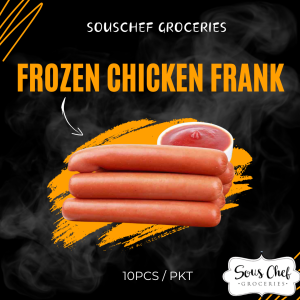 FROZEN CHICKEN FRANK 340G/PKT HALAL / CHICKEN SAUSAGE /HOTDOG