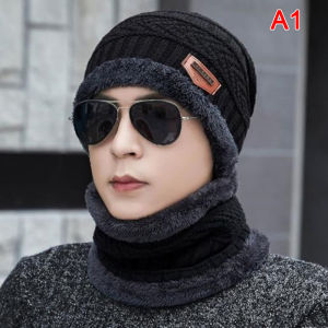 Flash Sale Winter Hats For Men Skullies Beanie Hat Winter Cap Men Women Wool Scarf Caps(Ready Stock & Fast Delivery)