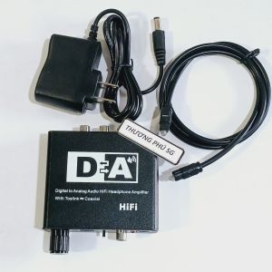 Bộ chuyển âm thanh quang Optical Convert Audio / Bộ Optical to AV có điều chỉnh Volume (Toslink to AV 3.5 ly)