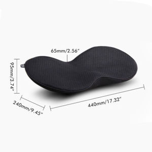 2-in-1 Car Seat Cushion Heighten Lumbar Support Seat Cushion Breathable Memory Foam Support Backrest