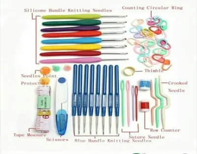 DIY Jarum Rajut Alat Merajut Hakpen Set Box Mika Crochet Hook Set