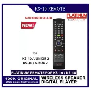 Platinum Junior 2 KS-10+ and K-box 2 KS-40+ DVD Remote Control PTRC-200