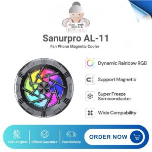 Fan Phone Magnetic Radiator Fan Cooler Handphone Coolingpad Gamepad Holder Pendingin HP Gaming