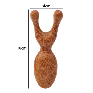 Dorisna Sandalwood Massage Comb Nose Eye Acupoint Massager Shoulder and Neck Relaxation Promote Blood Circulation Guasha Scraping Tools