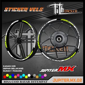Cutting sticker velg all jupiter mx CODE 02 bisa COD