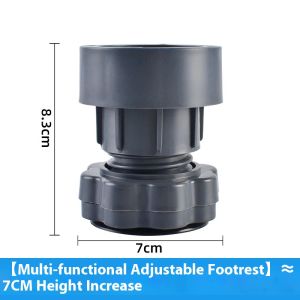 KS แผ่นซักผ้ากันลื่นแบบปรับได้เพื่อลดการสั่นสะเทือนและเพิ่มความสูง