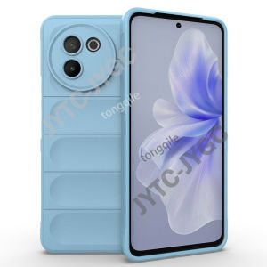 For Vivo V30e V30 e 5G 2024 Case VivoV30e Soft Flexible Silicone TPU Bumper Phone Cover Back Casing Armor Anti Drop Camera Protective