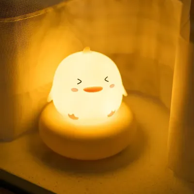 【Ready Stock】Vimite LED Cute Moon Night Lights Bear Cat Snowman Duck Animals Shaped Cartoon Light Dimmable Touch Sensor Cartoon Table Lamp USB Rechargeable Room decorative lights for Home Bedroom Kid Baby Boys Girls Girlfriend Birthday Christmas Gift