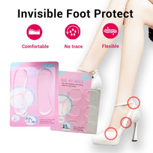 6pcs Heel Liner Sticker Patch Silicone Gel Cushion Stick-on Pad Pain Relief Blister High Heels Frictionless Protector