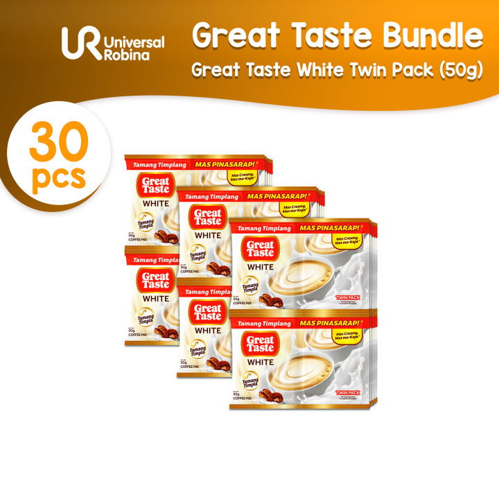 3 x Great Taste White 3-in-1 Twin Pack (50g x 10) 50G Sachet