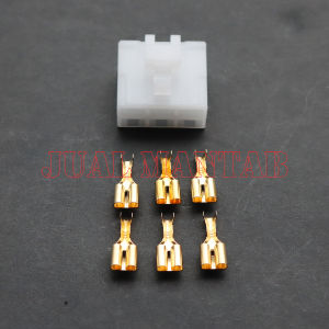 Socket + Skun Motor 6 PIN Besar - Soket Penyambung kabel Male Female