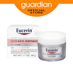Eucerin Q10 Anti-Wrinkle Cream Face Moisturizers & Creams Firms and moisturizes for softer 48g