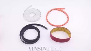 1M Orange Stapled PU Power Twist Link V Belt Removable Spliced Low Noise Industrial Transmission Belt