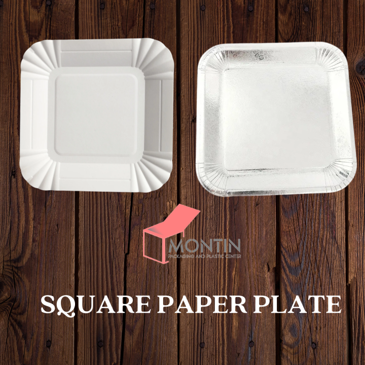 Square Paper Plate 25pcs Per Pack Lazada Philippines