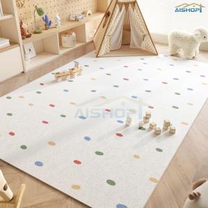 [SG Seller]R Striped Crystal Velvet Car Bedroom Bedside Rug Home Large Area Dirt-resistant Sofa Coffee Table Mat