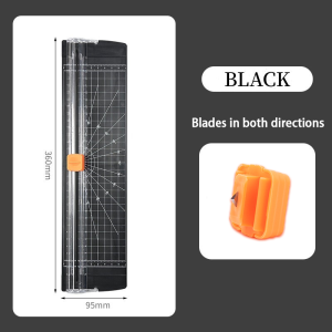 Portable Paper Trimmer Plastic Paper Cutter A4 Size Office Cutting Paper Tools with 5 Blades