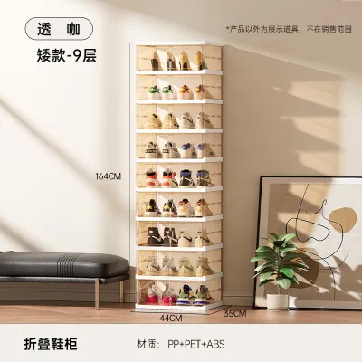 🌈 Installation free Foldable Shoe Boxes Shoe Rack Collapsible Shoes Storage Box Stackable Shoe Container with Lids and Wheels