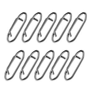 50 cái nhanh Snaps tốc độ Clip điện câu cá clip liên kết vòng xoắn ốc Snaps Đồ Câu Cá không gỉ kết nối cho lures