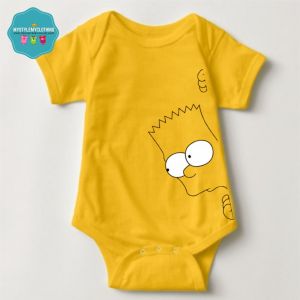 Baby Character Onesies with Name Back Print - Bart
