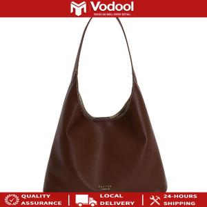 Womens Simple and Elegant PU Shoulder Bag with Multiple Pockets for Travel and Office Large Capacity Crossbody Bag in Dark Green