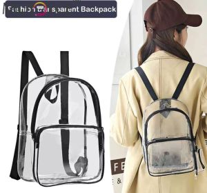 Tas ransel tranparan/Tas ransel wanita terbaru 2023/Tas ransel remaja kekinian/Tas tempat buku