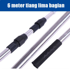 Alat Tongkat Pemetik Buah Panjang Telescopik Pemangkasan Ranting Pohon Gergaji Tree Pruner Saw Blade Gunting Petik Buah Tinggi Tersedia Ukuran Panjang Telescopic 1.8M - 6 Meter