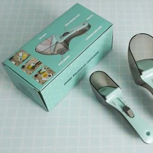 Muỗng và cốc đo lường có thể điều chỉnh dụng cụ làm bánh cốc cân nhà bếp có nam châm dùng cho cà phê khô hoặc lỏng sữa bột dầu bột mì-152c4c8b