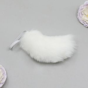 DAWEIF Cat Wolf Ears 20cm Plush Doll Headwear Ear Tails Black White Idol Doll Headwear Cat Ear Kawaii Cute Headwear for Cotton Doll Plush Doll Cosplay