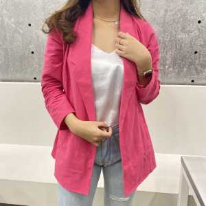 Nancy Blazer Linen Blazer Wanita Model Korean Loona Casual Outer Wanita