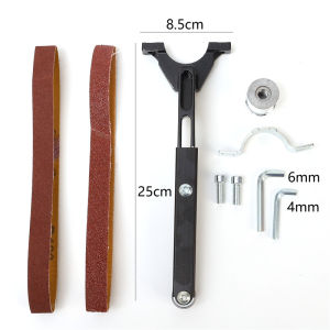 Angle Grinder To Belt Sander Converter Aluminum Alloy Bracket Tool M10/M14 Angle Grinder Sanding Belt Adapter Polishing Tool