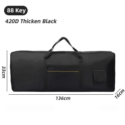 61/76/88 Key Electronic Keyboard Bag Electronic Piano Carrying Bag With Handle 420D Oxford Portable Thicken Waterproof Storage Cover Case