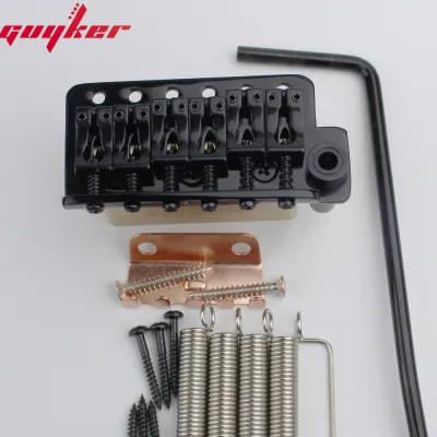 Guyker Chrome Black Gold Guitar Tremolo Bridge Right Hand and Left Hand String Spacing 10.8MM With Tremolo System Saddle And Brass Block