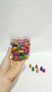 1 pax 100pcs hio dupa kerucut peluru buhur bukhur arus balik asap bawah backflow wangi jasmine lavender lyli import Wangi campur antara lain : Jasmine Lyly Lavender dll Isi = kurang lebih100 pcs Dupa Berat = kurang lebih 150gr