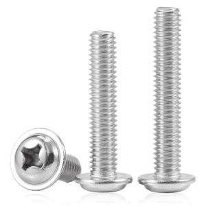 304 Stainless Steel Cross Phillips Pan Round Truss Head With Washer Padded Collar Screw Bolt M1.4 M2 M2.5 M3