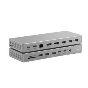 Professional USB C Hubs 16 Functions 4K 60Hz Video Output 10Gbps Transfer Speed /TF Reader