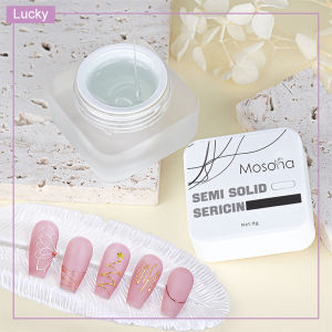 Line Art Glue Clear Semi Solid Nail Magic Mirror Powder Molding Glue Used with Mirror Powder DIY Manicure Glue