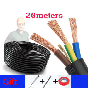 Sheathed Aluminum Black Three Core 1.5 2.5 4 6 Square Flexible Wire Multi Strand Cable Power Cord