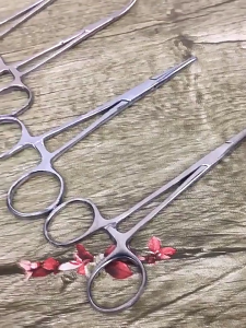 Cong cầm máu kẹp câu cá Kẹp Kìm có răng khóa cho luồng dây và precisions crafting