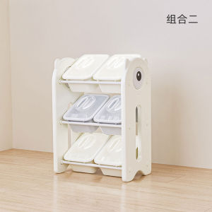 Instock-  Polar Bear Toy Storage box Bookshelves Cabinet Kids Furniture storage rack Space saver Large Shelf Toy Organizer Space Saver Cabinet Storage Box