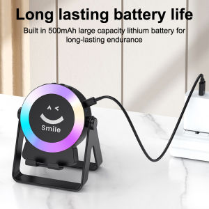 🔥🔥🔥fenglin Induction Bluetooth Speaker Subwoofer Bass With Desktop Phone Holder Tablet Bracket LED Light Portable Wireless Speaker