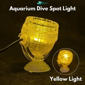Marinemate LED Multi-Color Aquarium Fish Tank Dive Spot Light with Suction Cup and Cable