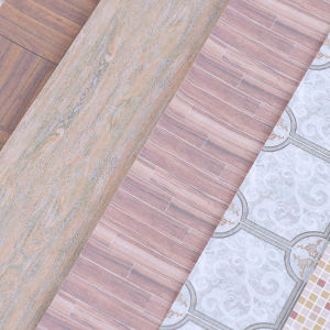 【Clementty】 1:12 Dollhouse Miniature Floor Wall Paper For Dolls House Room Furniture Decor