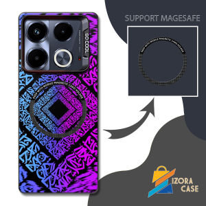 IZORA CASE - Softcase So Cool Support Magesafe Infinix Note 40S Terbaru 2025 Casing Fusion Case Motif Aesthetic - Softcase Note 40 Pro Cantik Silikon TPU Pro Camera Soft Case Infinix Magnet Kondom HP Note 40 - Case Terbaru Bisa COD Bayar Ditempat