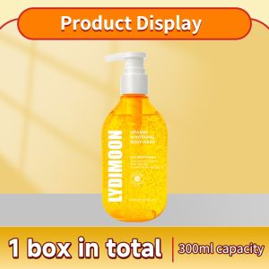 LYDIMOON Vitamin C Body Whitening Soap Wash Soothes Dry Skin Lighten Melanin Tone for Radiant Glow 100g