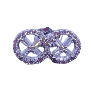 ต่างหูล้อมเพชร ต่างหูเพซรซีก ต่างหูเงิน ต่างหูเพชรสวิส CZ แท้ 100% Valkyrie Boutique 💎 ต่างหูเสียบ ใส่ไม่คัน งานไม่ดำ100% ER-0531