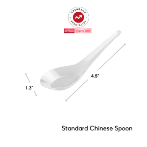 Trendbox Disposable Plastic Chinese Soup Spoon Ramen Spoon