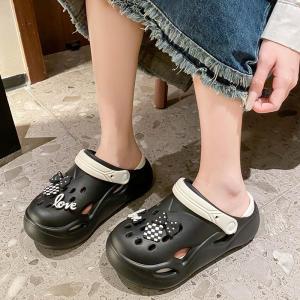 [Free Shipping] 2025 New Summer Outdoor Thick-Soled Clogs For Women Non-Slip Beach Sandals With Increased Height EVA WomenS Closed-Toe Sandals And Slippers