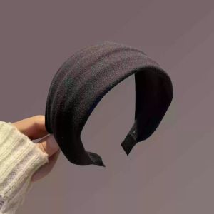 Mettle Vault Velvet Wide Headband Womens Autumn Winter Fashion Retro Hair Accessory Soft Comfortable Non-Slip Hairband